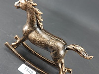 Faux bronzen schommelpaard - afbeelding 3 van  5
