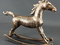 Faux bronzen schommelpaard - afbeelding 4 van  5
