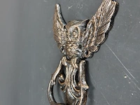Faux bronzen uil als deurklopper - afbeelding 3 van  5