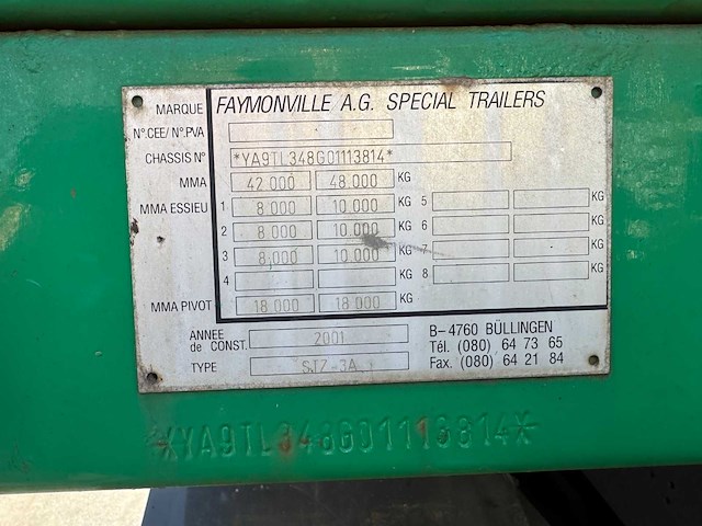 Faymonville - stz-3a - uitschuifbare oplegger - afbeelding 16 van  30