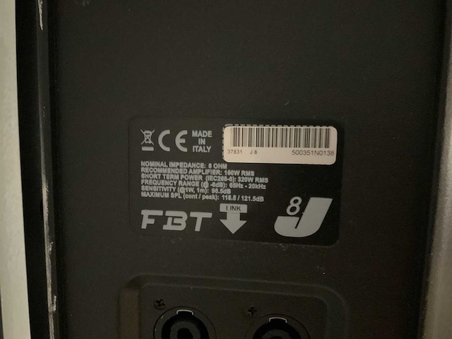 Fbt 8j speaker (4x) - afbeelding 2 van  2
