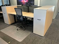 Febrü elektrisch zit-sta bureau met standcontainer (2x) - afbeelding 1 van  12