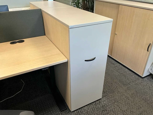 Febrü elektrisch zit-sta bureau met standcontainer (2x) - afbeelding 8 van  12