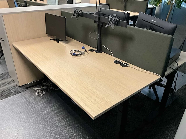 Febrü elektrisch zit-sta bureau met standcontainer (2x) - afbeelding 3 van  8