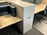 Febrü elektrisch zit-sta bureau met standcontainer (2x) - afbeelding 7 van  8