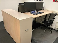 Febrü elektrisch zit-sta bureau met standcontainer (2x) - afbeelding 5 van  12