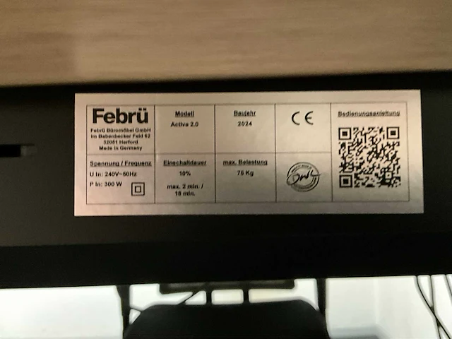 Febrü elektrisch zit-sta bureau met standcontainer (2x) - afbeelding 12 van  12