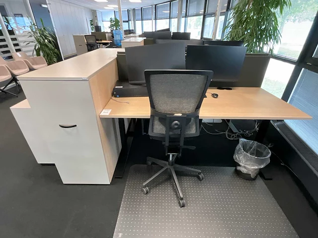 Febrü elektrisch zit-sta bureau met standcontainer (2x) - afbeelding 5 van  12