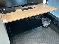 Febrü elektrisch zit-sta bureau met standcontainer (2x) - afbeelding 6 van  12