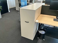 Febrü elektrisch zit-sta bureau met standcontainer (2x) - afbeelding 2 van  12