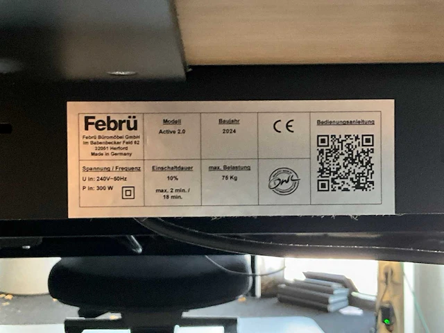 Febrü elektrisch zit-sta bureau met standcontainer (2x) - afbeelding 12 van  12
