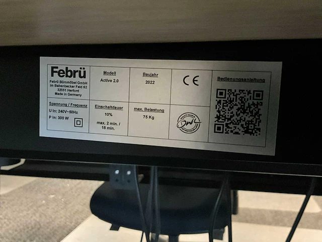 Febrü elektrisch zit-sta bureau met standcontainer (2x) - afbeelding 7 van  12