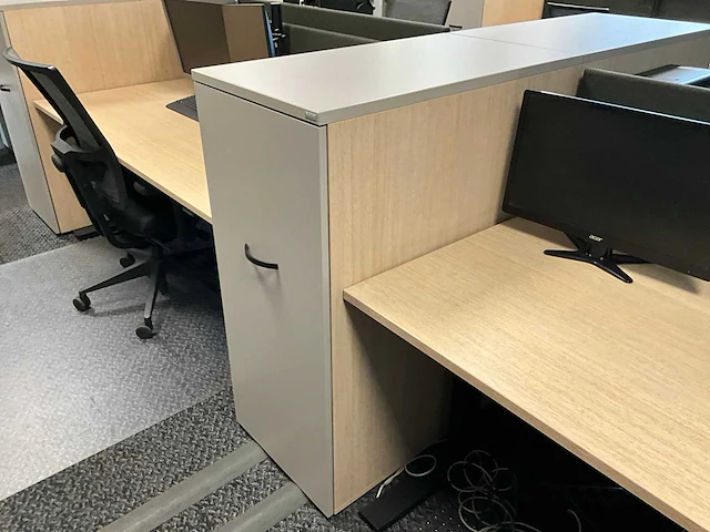 Febrü elektrisch zit-sta bureau met standcontainer (2x) - afbeelding 4 van  8