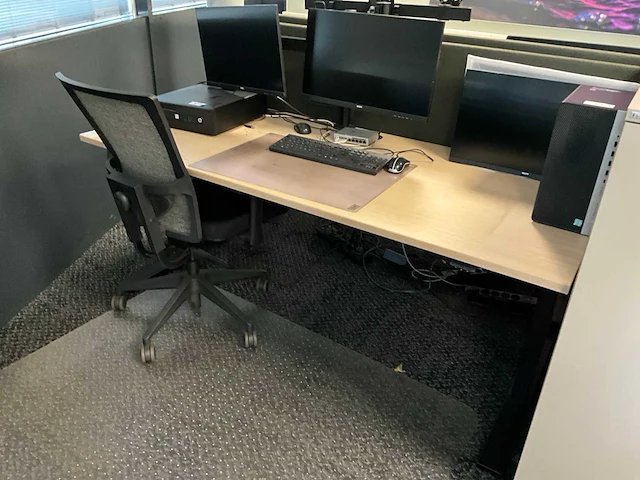 Febrü elektrisch zit-sta bureau met standcontainer (2x) - afbeelding 5 van  8