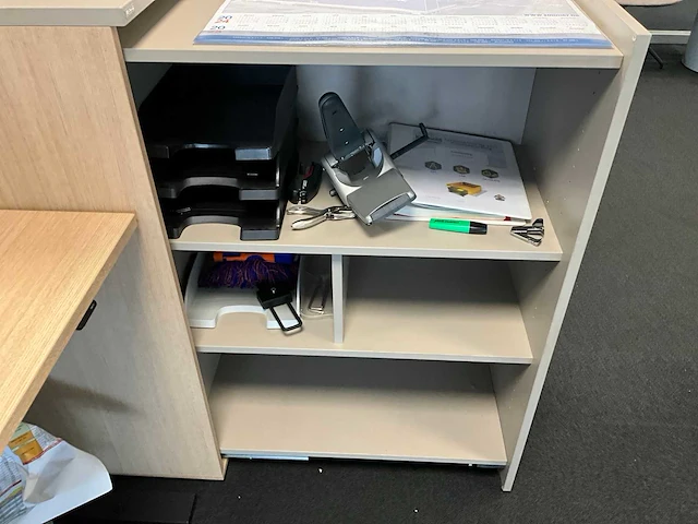 Febrü elektrisch zit-sta bureau met standcontainer (2x) - afbeelding 3 van  12