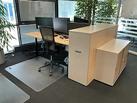Febrü elektrisch zit-sta bureau met standcontainer (2x) - afbeelding 1 van  12