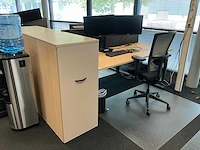 Febrü elektrisch zit-sta bureau met standcontainer (2x) - afbeelding 1 van  12