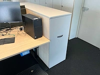 Febrü elektrisch zit-sta bureau met standcontainer (2x) - afbeelding 8 van  12