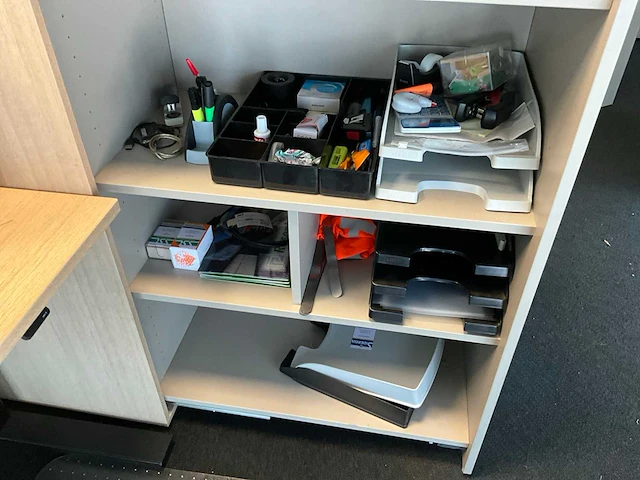 Febrü elektrisch zit-sta bureau met standcontainer (2x) - afbeelding 9 van  12
