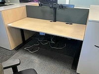Febrü elektrisch zit-sta bureau met standcontainer (2x) - afbeelding 6 van  12