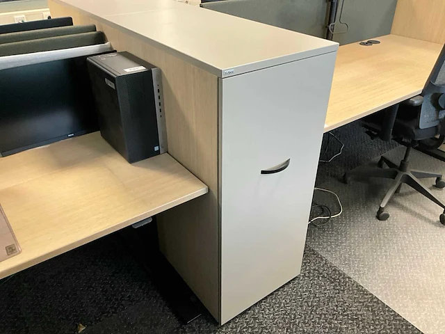 Febrü elektrisch zit-sta bureau met standcontainer (2x) - afbeelding 7 van  8