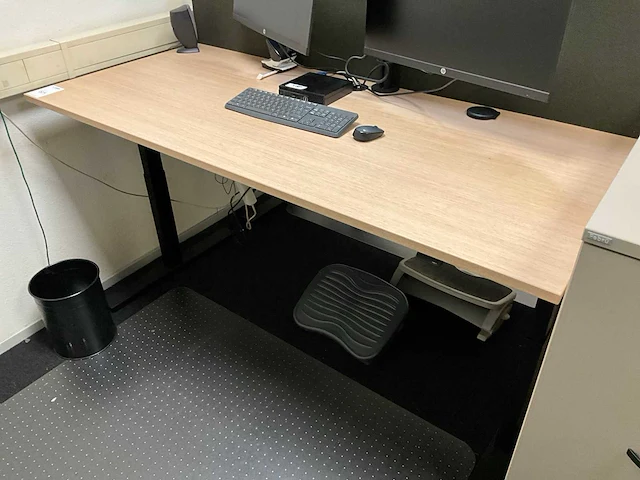 Febrü elektrisch zit-sta bureau met standcontainer (2x) - afbeelding 6 van  12