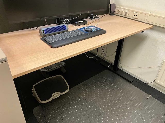 Febrü elektrisch zit-sta bureau met standcontainer (2x) - afbeelding 11 van  12