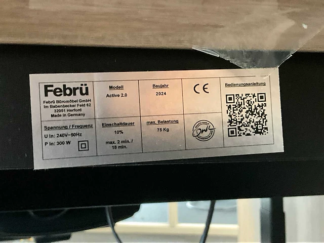Febrü elektrisch zit-sta bureau met standcontainer (2x) - afbeelding 12 van  12