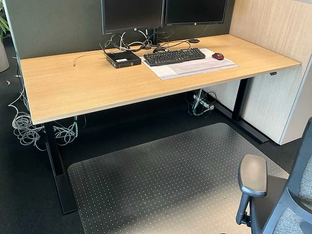 Febrü elektrisch zit-sta bureau met standcontainer (2x) - afbeelding 6 van  12
