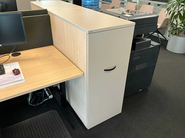 Febrü elektrisch zit-sta bureau met standcontainer (2x) - afbeelding 8 van  12