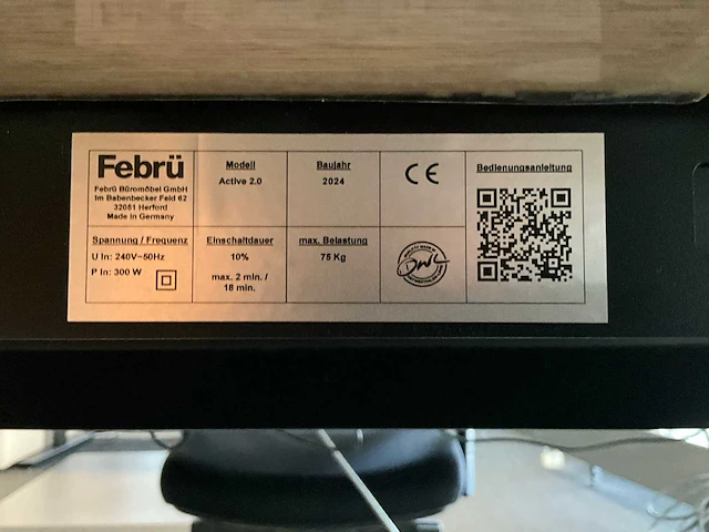Febrü elektrisch zit-sta bureau met standcontainer (2x) - afbeelding 12 van  12