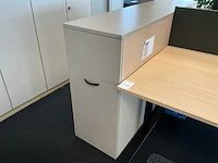 Febrü elektrisch zit-sta bureau met standcontainer (2x) - afbeelding 2 van  12