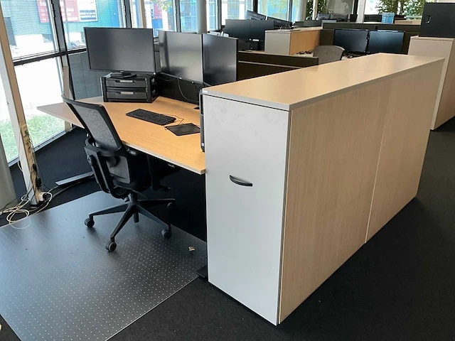 Febrü elektrisch zit-sta bureau met standcontainer (2x) - afbeelding 5 van  12