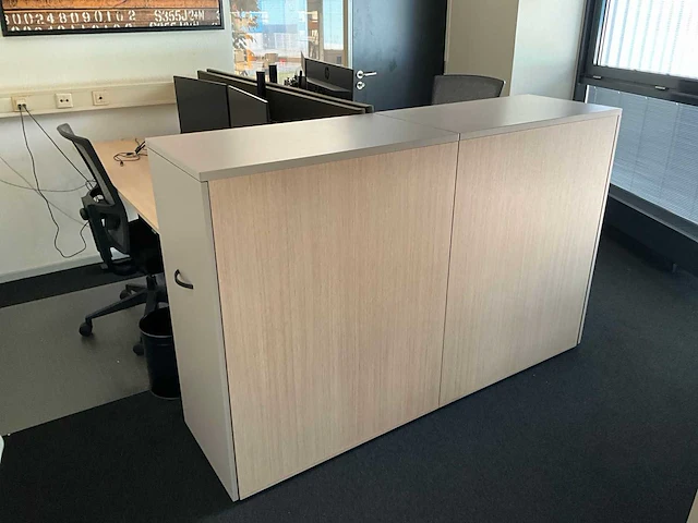 Febrü elektrisch zit-sta bureau met standcontainer (2x) - afbeelding 1 van  8