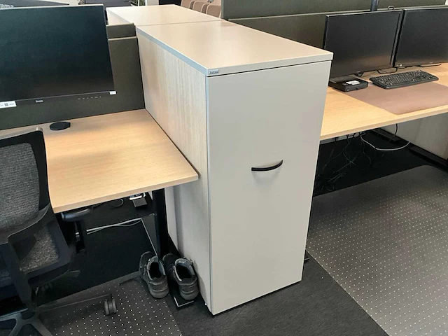 Febrü elektrisch zit-sta bureau met standcontainer (4x) - afbeelding 4 van  14