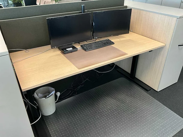 Febrü elektrisch zit-sta bureau met standcontainer (4x) - afbeelding 8 van  14