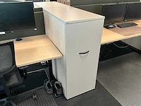 Febrü elektrisch zit-sta bureau met standcontainer (4x) - afbeelding 2 van  14