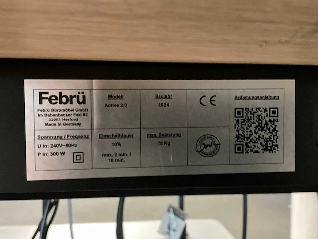 Febrü elektrisch zit-sta bureau met standcontainer (4x) - afbeelding 10 van  14