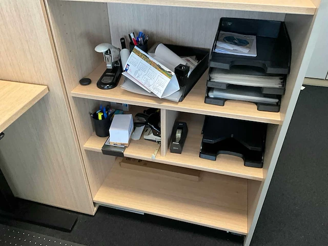 Febrü elektrisch zit-sta bureau met standcontainer (4x) - afbeelding 3 van  14