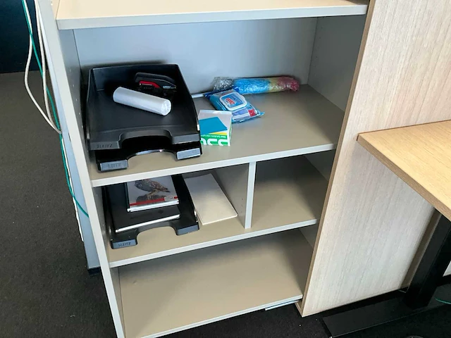 Febrü elektrisch zit-sta bureau met standcontainer (4x) - afbeelding 14 van  14