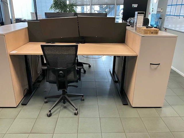 Febrü elektrisch zit-sta bureau met standcontainer - afbeelding 1 van  6