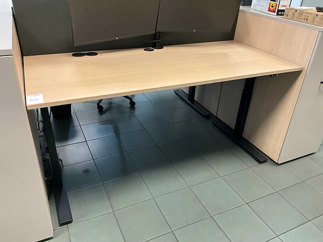 Febrü elektrisch zit-sta bureau met standcontainer - afbeelding 2 van  6