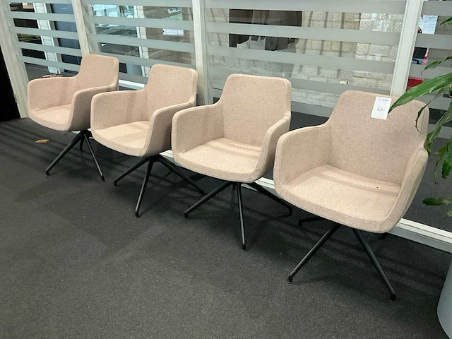 Febrü vergaderstoel (4x) - afbeelding 4 van  6