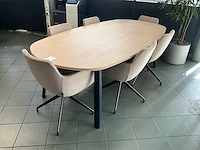Febrü vergadertafel met 6 stoelen - afbeelding 2 van  5