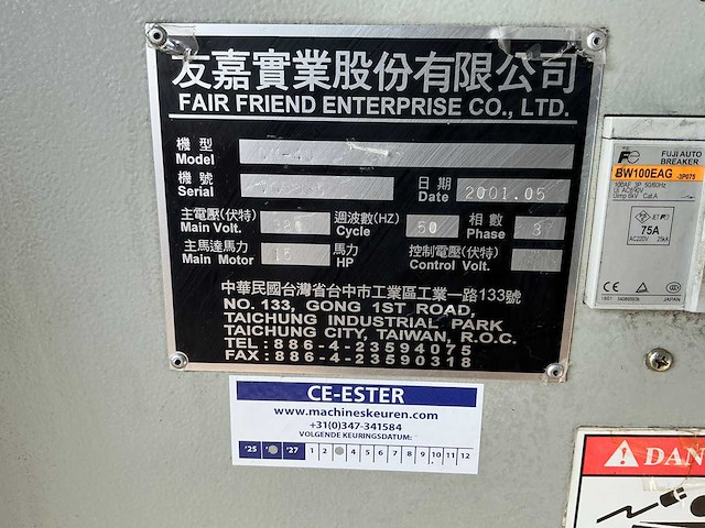 Feeler - 2001 - qm40 - cnc-freesmachine - afbeelding 3 van  11