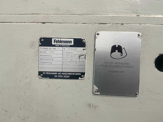 Fehlmann - 1990 - picomax 100-cnc 2 - cnc freesmachine - afbeelding 10 van  18