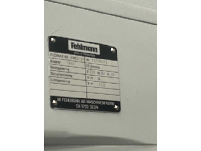 Fehlmann - 1993 - picomax 80 cnc-w2/3 - cnc universele bewerkingscentra - afbeelding 4 van  9