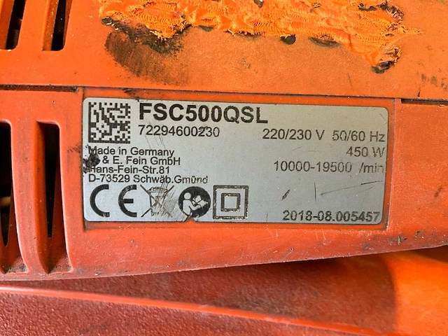 Fein fsc500qsl multitool (3x) - afbeelding 6 van  6