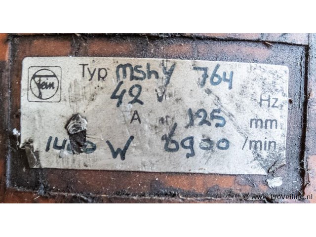 Fein mshy 764 echte elektrische handslijpmachine - afbeelding 2 van  2