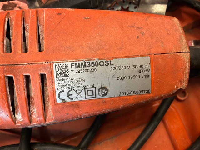 Fein multimaster fmm350qsl elektrische multitool - afbeelding 2 van  2
